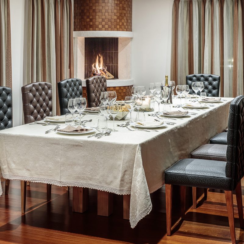 20 - Dining Room with fireplace