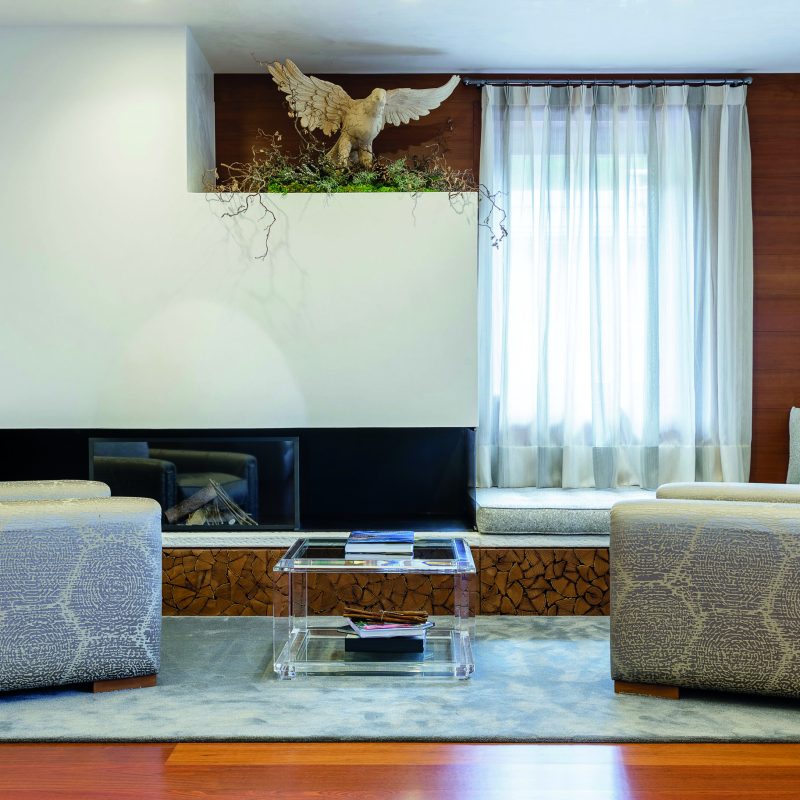 23 - Living area with fireplace